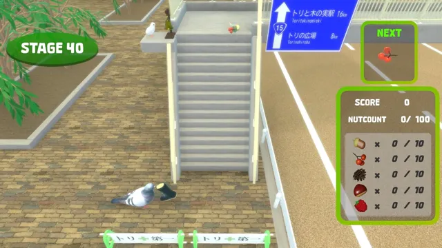 トリと木の実