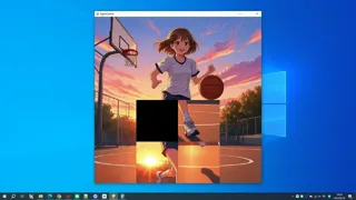 running under the setting sun