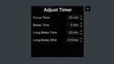 Poua! – Your Pomodoro Buddy & Minimal Desktop Timer