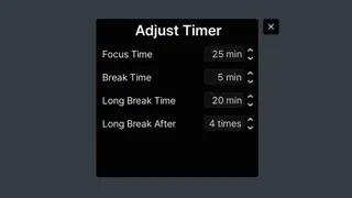 Poua! – Your Pomodoro Buddy & Minimal Desktop Timer